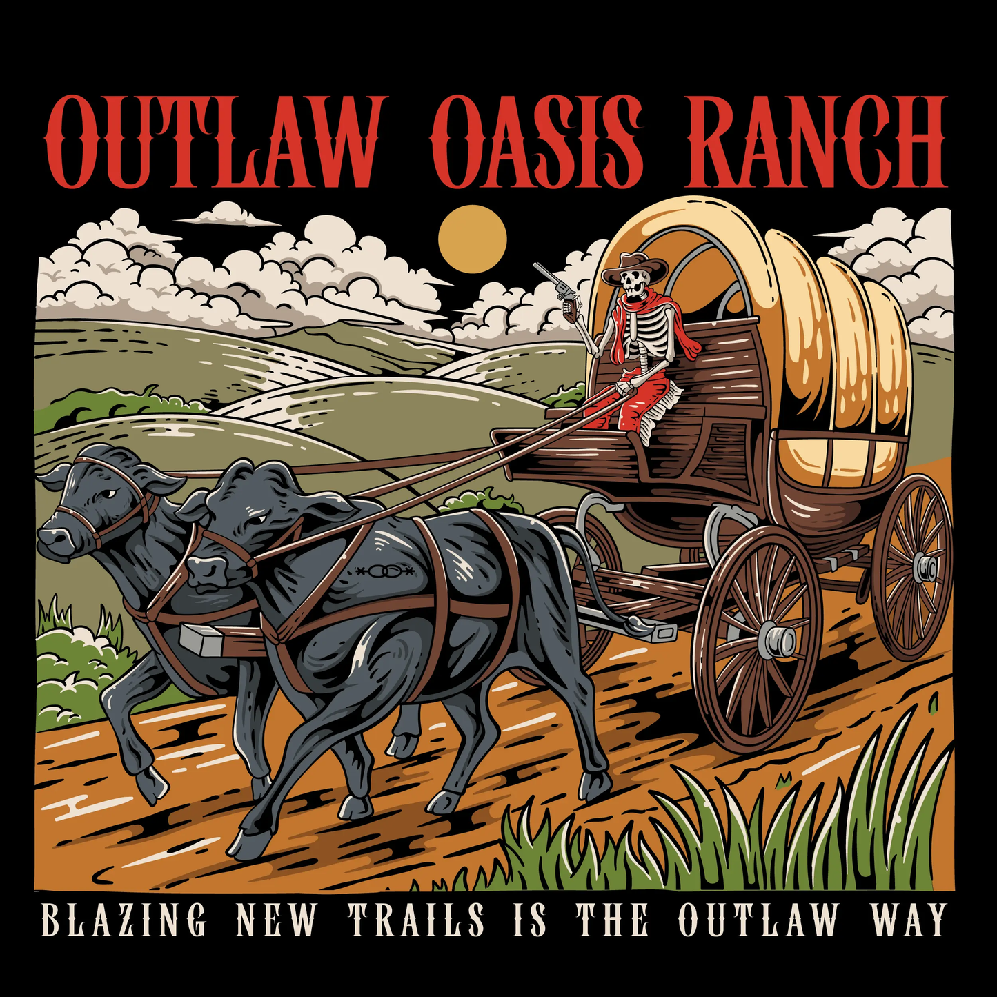 Outlaw Wagon Cattle Drive