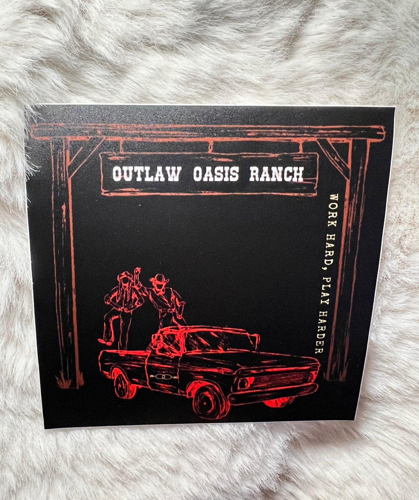 Outlaw Oasis Ranch Stickers