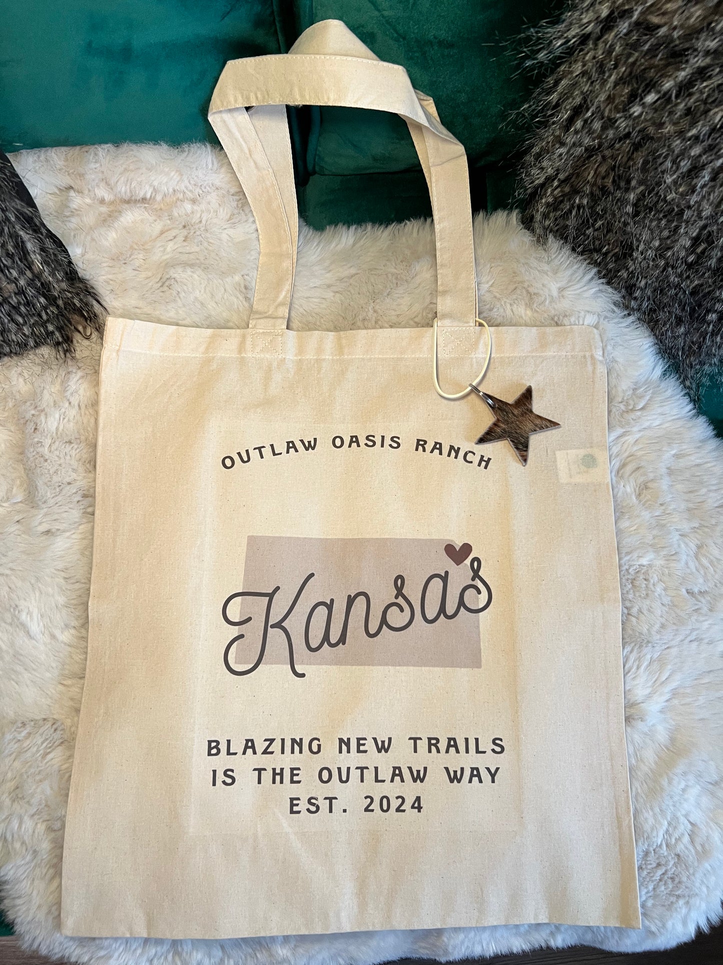 Outlaw Oasis Ranch Canvas Tote Bag