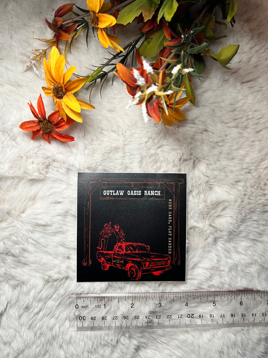 Outlaw Oasis Ranch Stickers